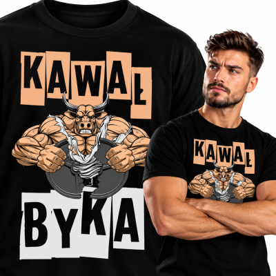 KOSZULKA NA SIŁOWNIĘ  KAWAŁ BYKA